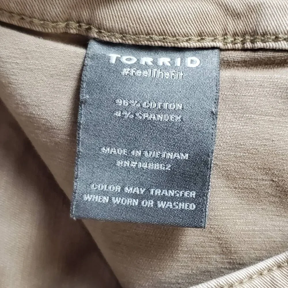 Torrid Tan Cropped Pants - Picture 6 of 7